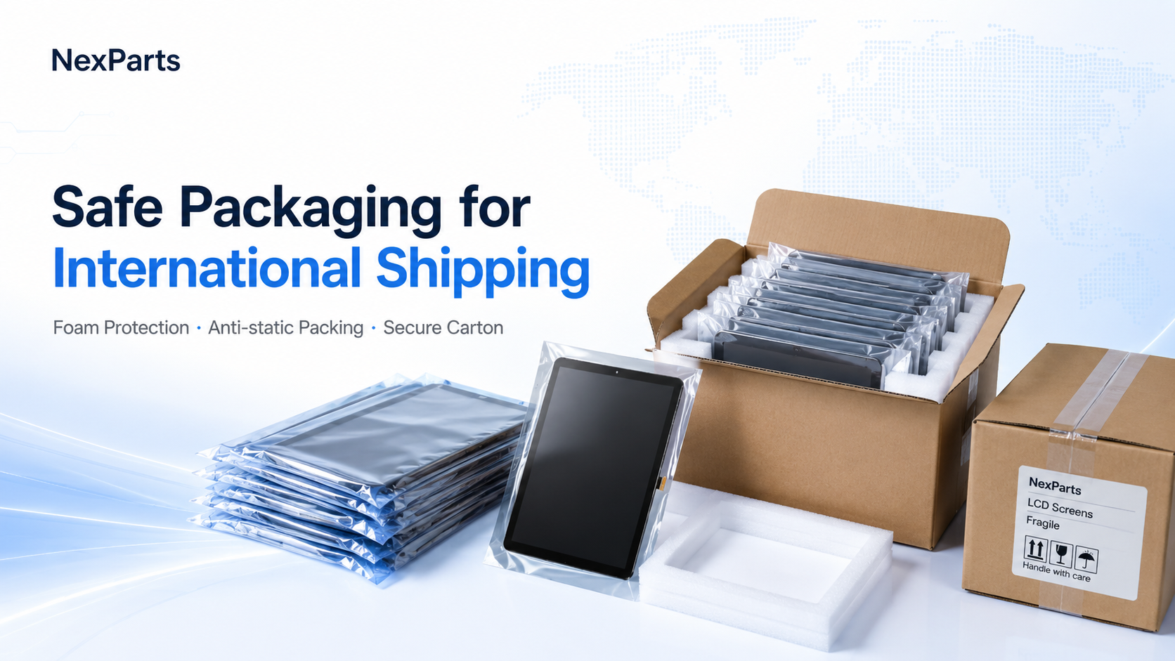 Quality-Controlled Parts with Protective Packaging